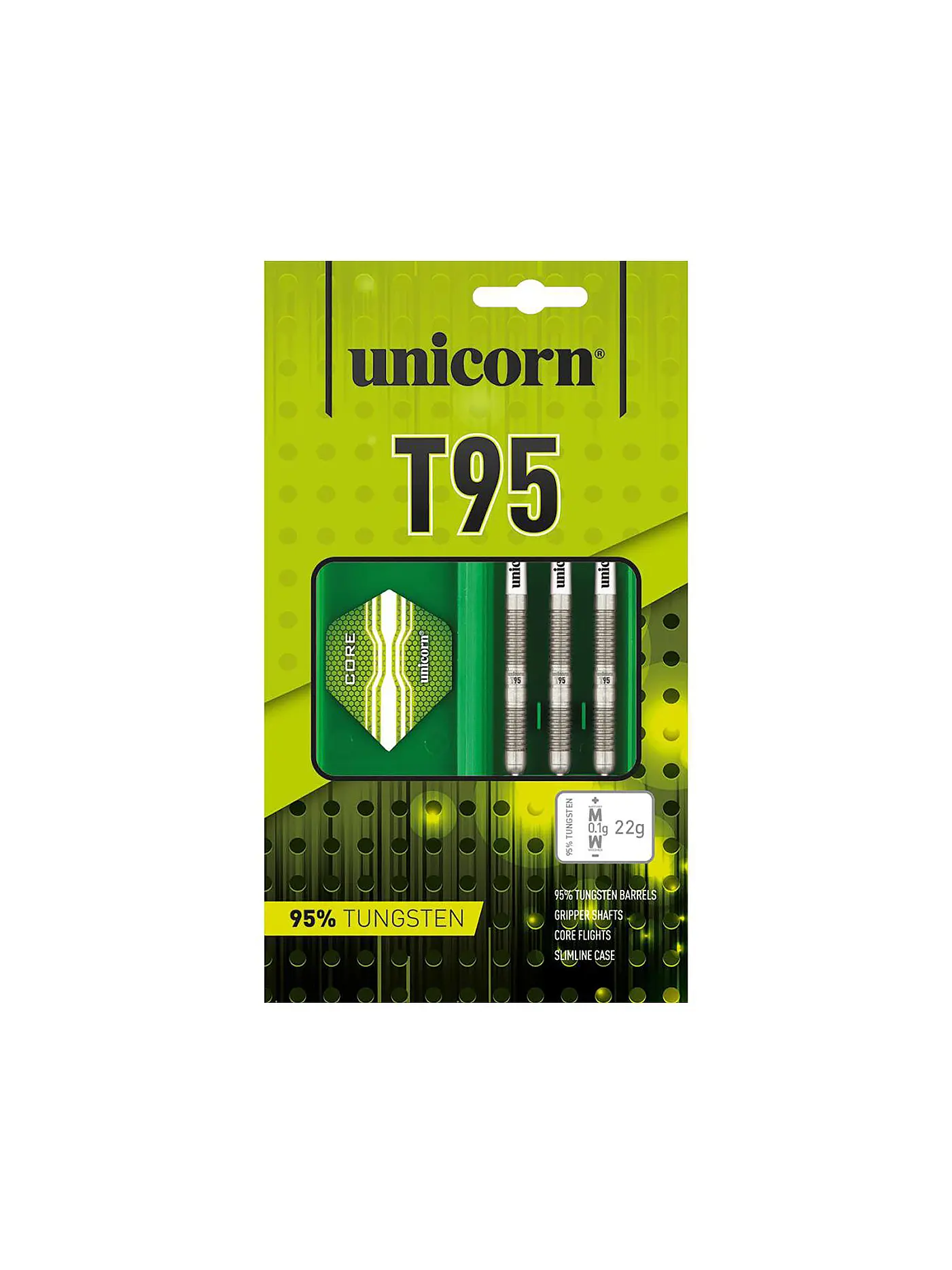 UNICORN | Steeldart-Pfeile Core XL T95 22g | 